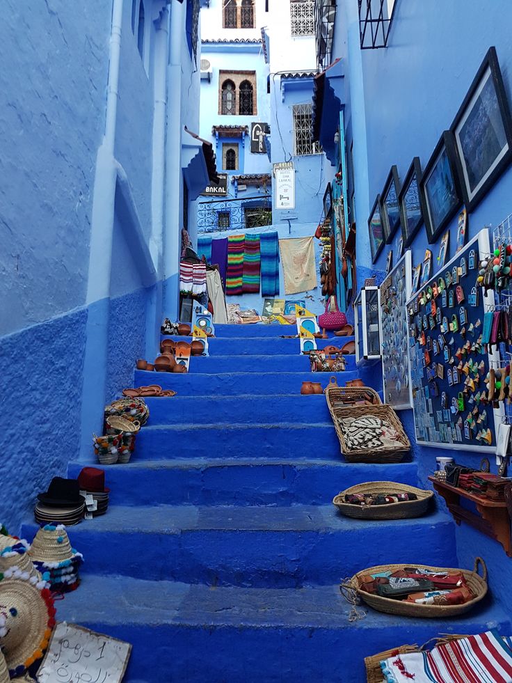 Blue houses in Morocco